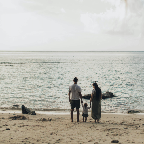 Living Trust family with home, couple with kids california usa